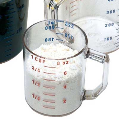 Update International MEA-25PC 1 Cup Polycarbonate Measuring Cup