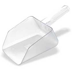 Winco White Utility Plastic Scoop, 64-Ounce 