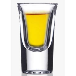 Libbey 5126-A0007 2 oz. Fluted Shot Glass w/ 1 oz. Measure Line 