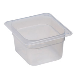 Cambro Poly Round Food Storage Containers, 18 qt, White, Pack