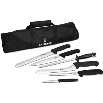 Victorinox 4 Oyster Knife, Galveston Style, Red Supergrip Handle